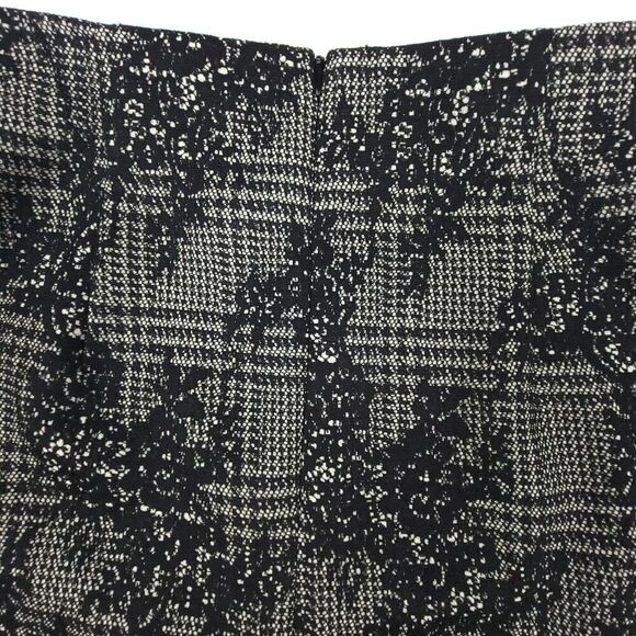 NWT Zara Whimsigoth Scalloped Lace Print High Rise Mini Skirt Medium Goth Black - Picture 6 of 11